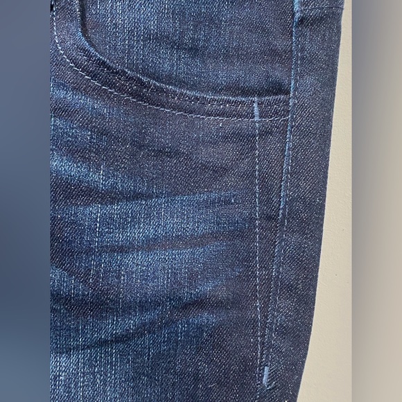 Miss Me Megan Dark Blue Low cut Stretch Denim Bootcut Flap Jeans 28 - Picture 13 of 15